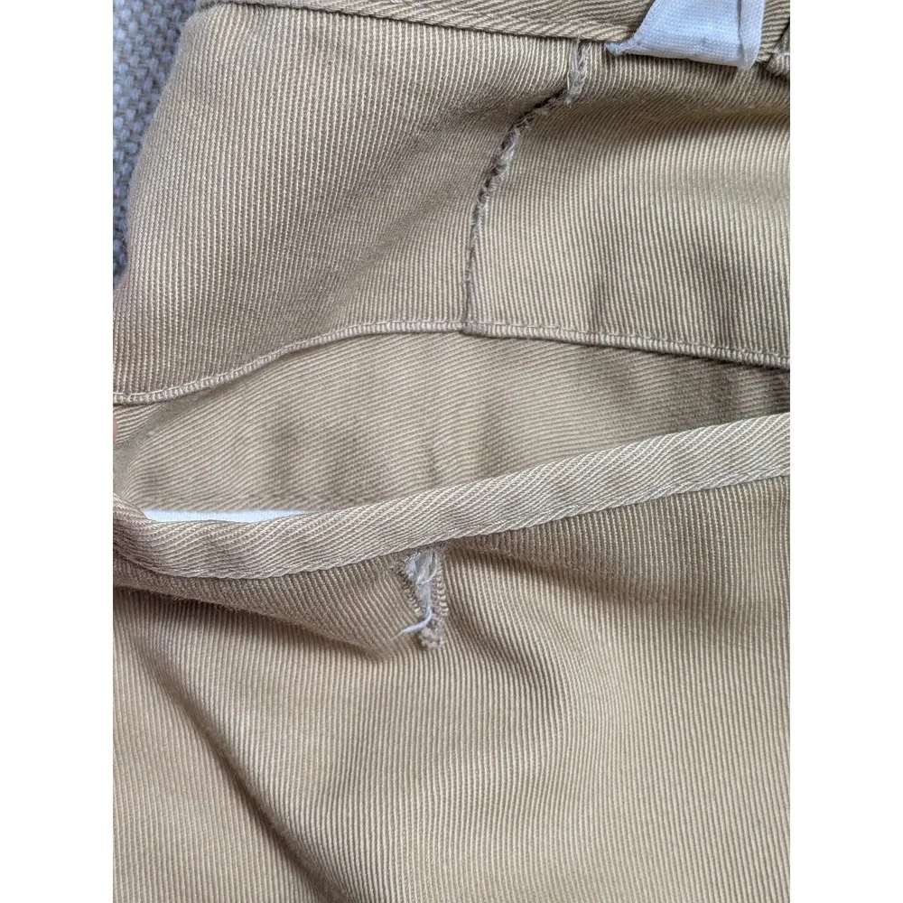 Vintage Made in USA L.L.Bean Pants Men's Khaki 36x29 Heavy Warm Fleece Lined